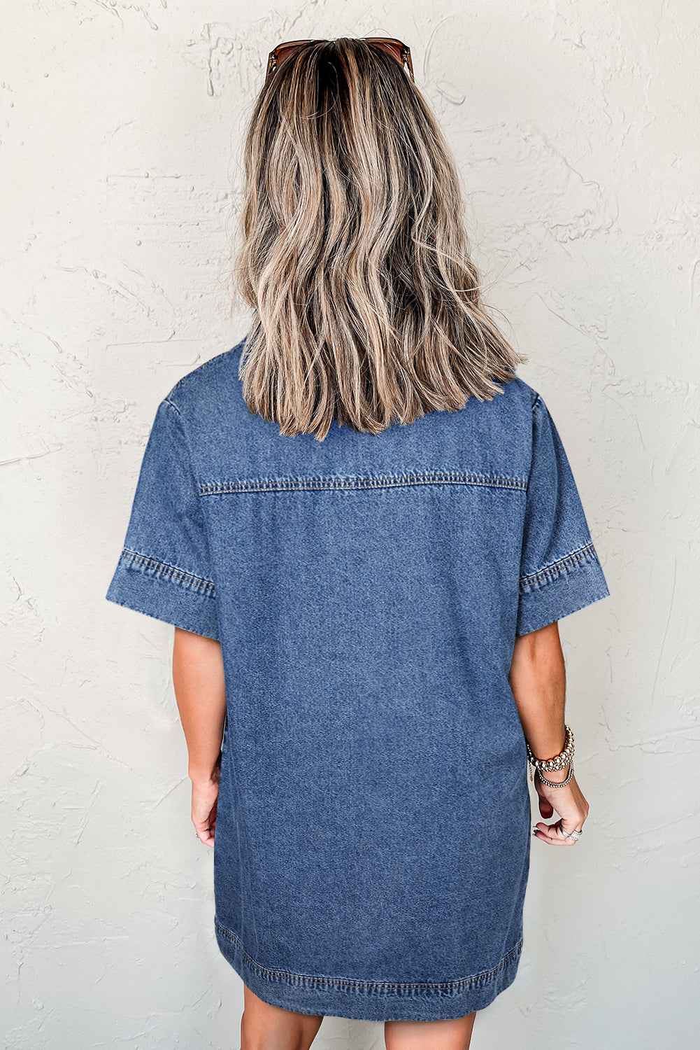 Blue Denim Mini Dress