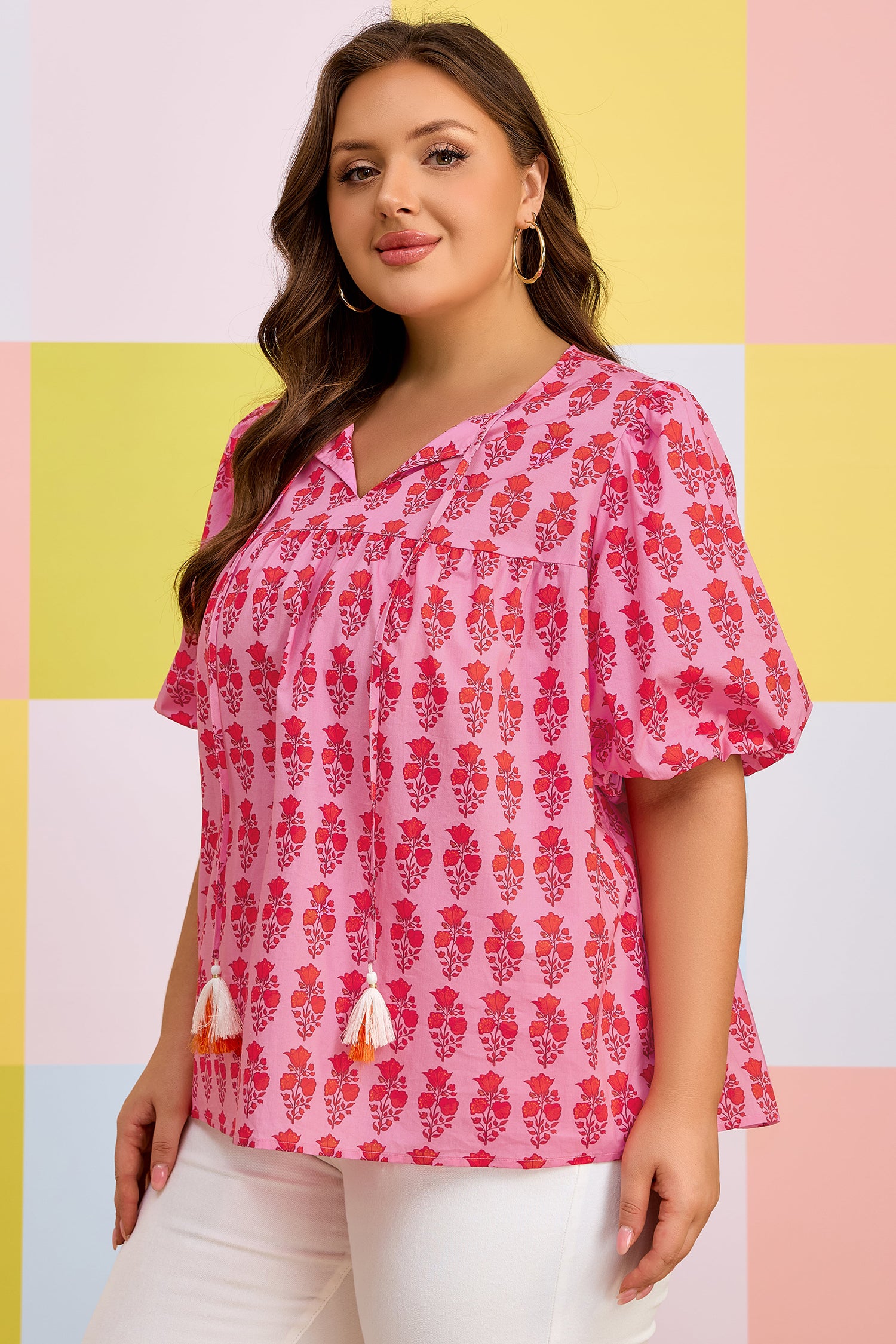 Blush Bloom Floral Blouse