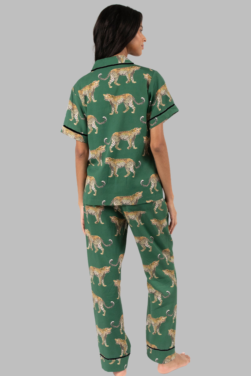 Emerald Cheetah Luxe PJ Set