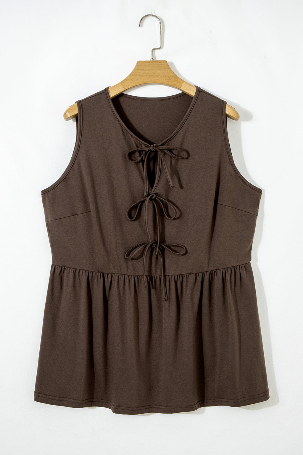 Mocha Muse Peplum Tank
