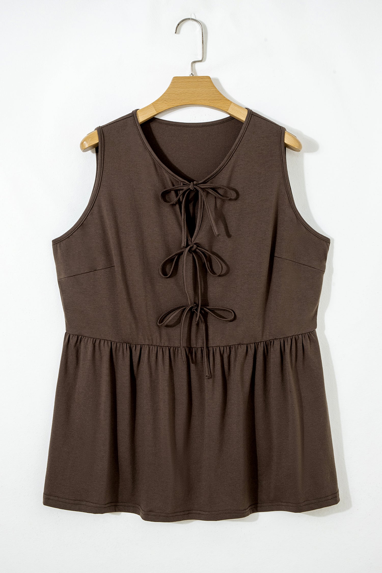 Mocha Muse Peplum Tank