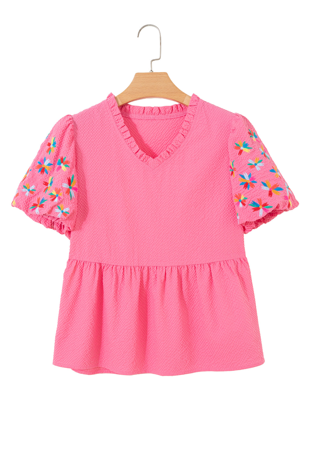 Blush Bloom Peplum Top