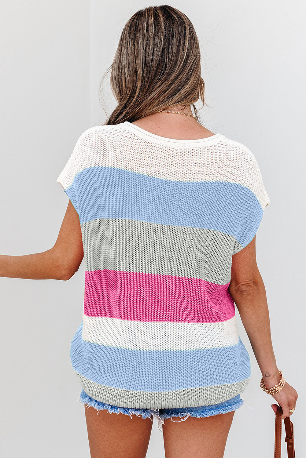 Soft Blue V Neck Sweater Shirt