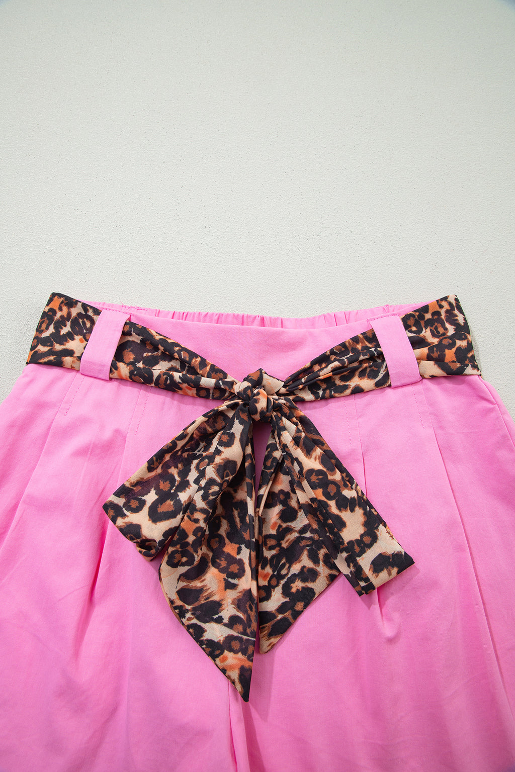 Bright Pink Leopard Shorts