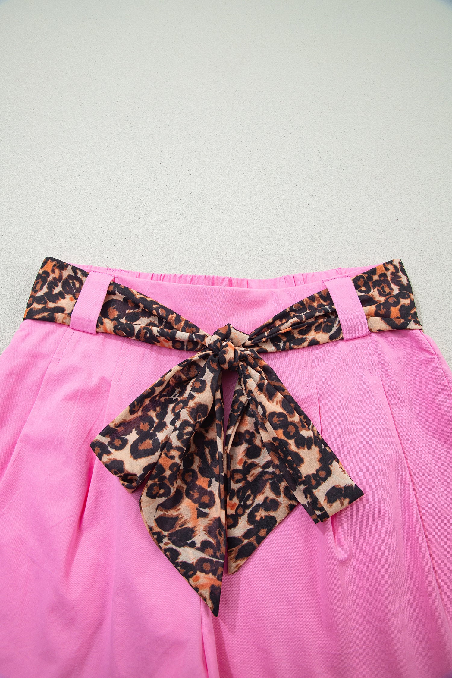 Bright Pink Leopard Shorts