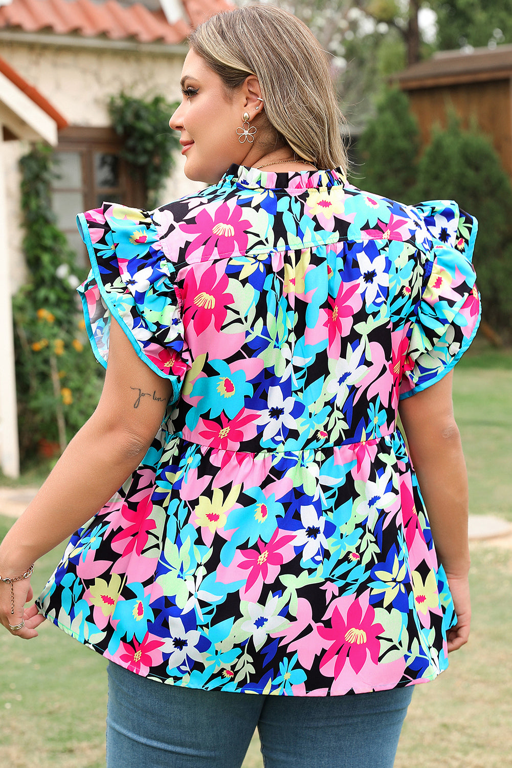 Flowing Floral Blouse