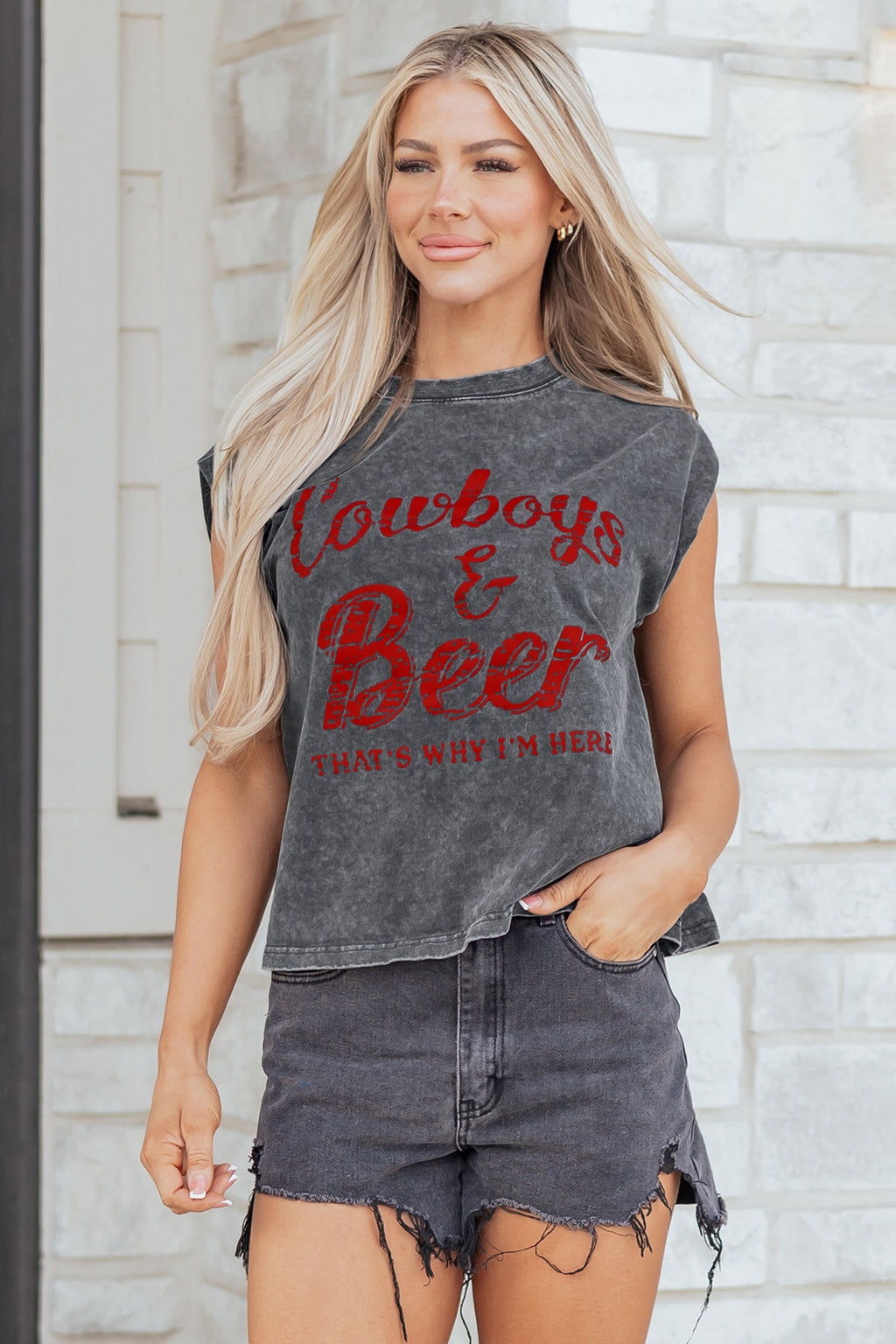 Cowboy & Beer Tank Top