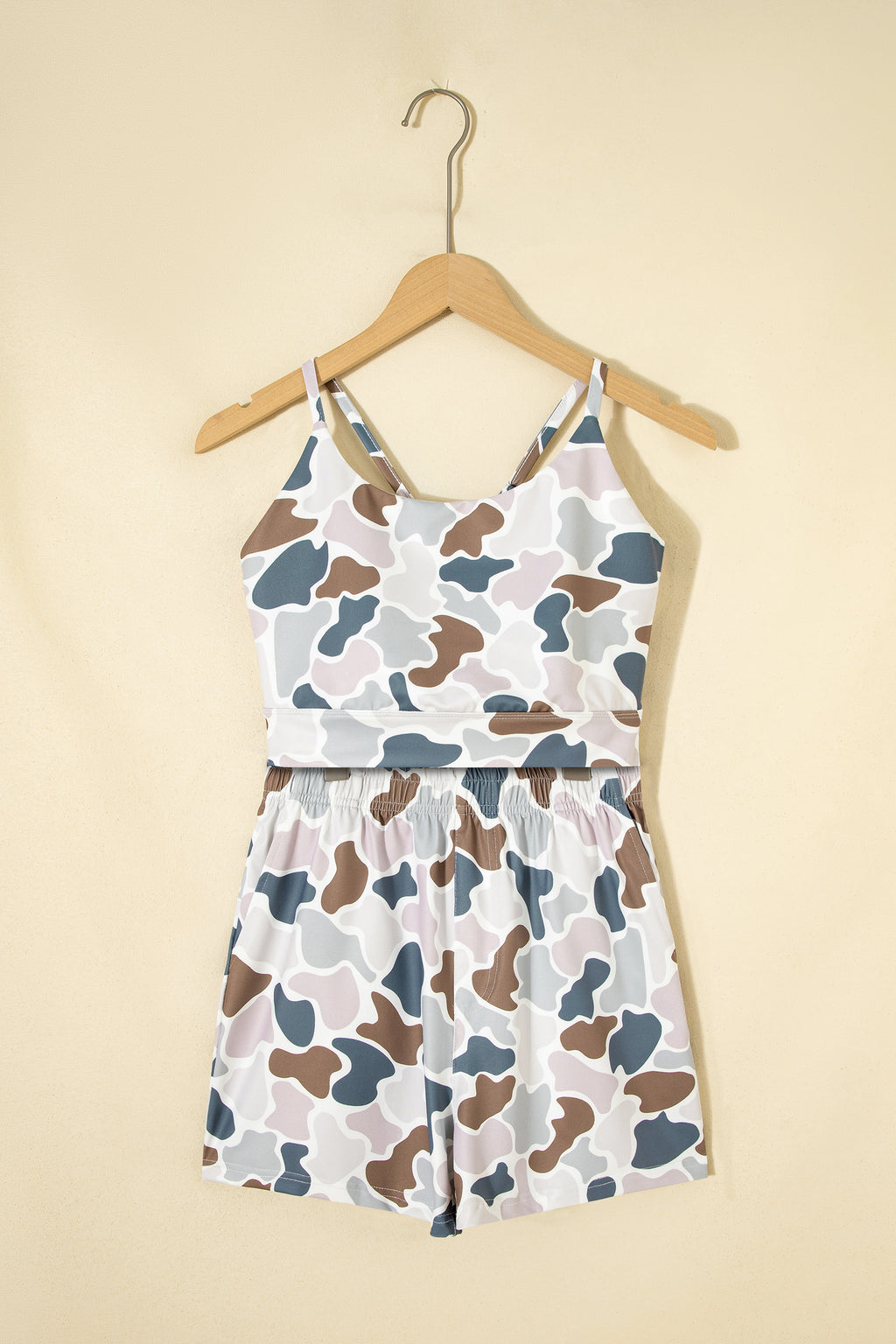 Camouflage Cropped Tank 2PCS