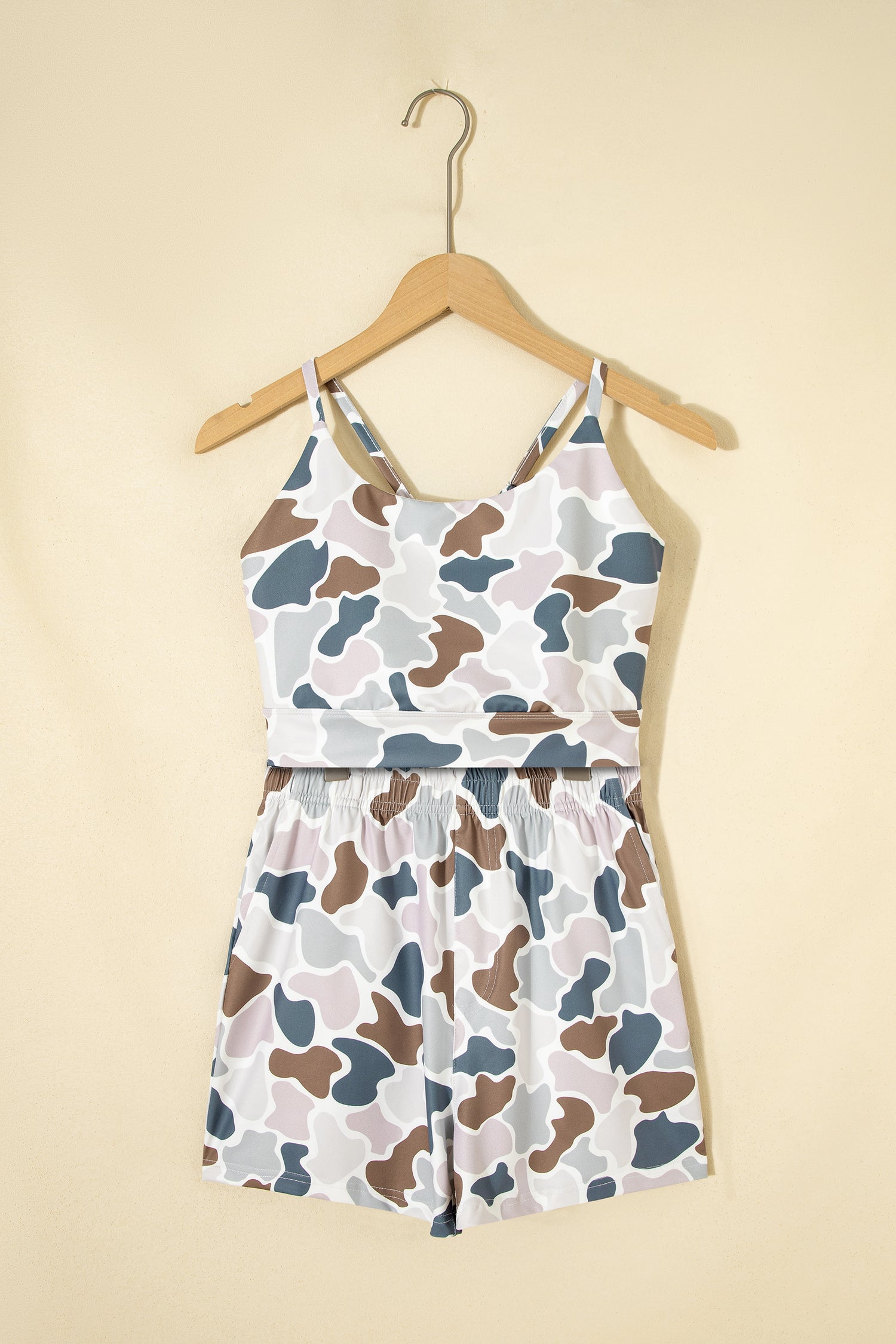Camouflage Cropped Tank 2PCS
