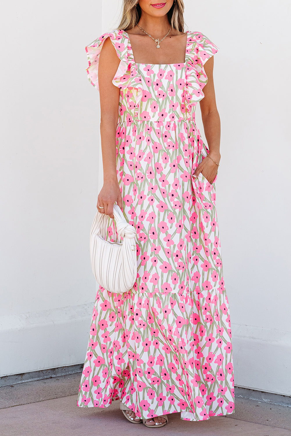 Petal Floral Maxi Dress