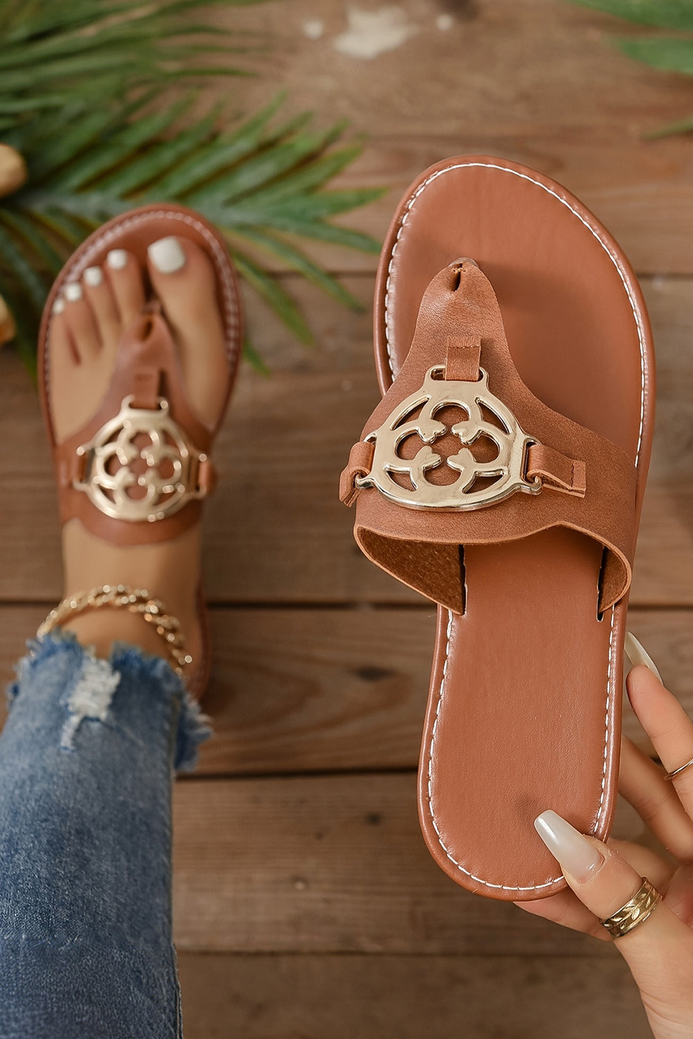 Southern Luxe Medallion Sandals