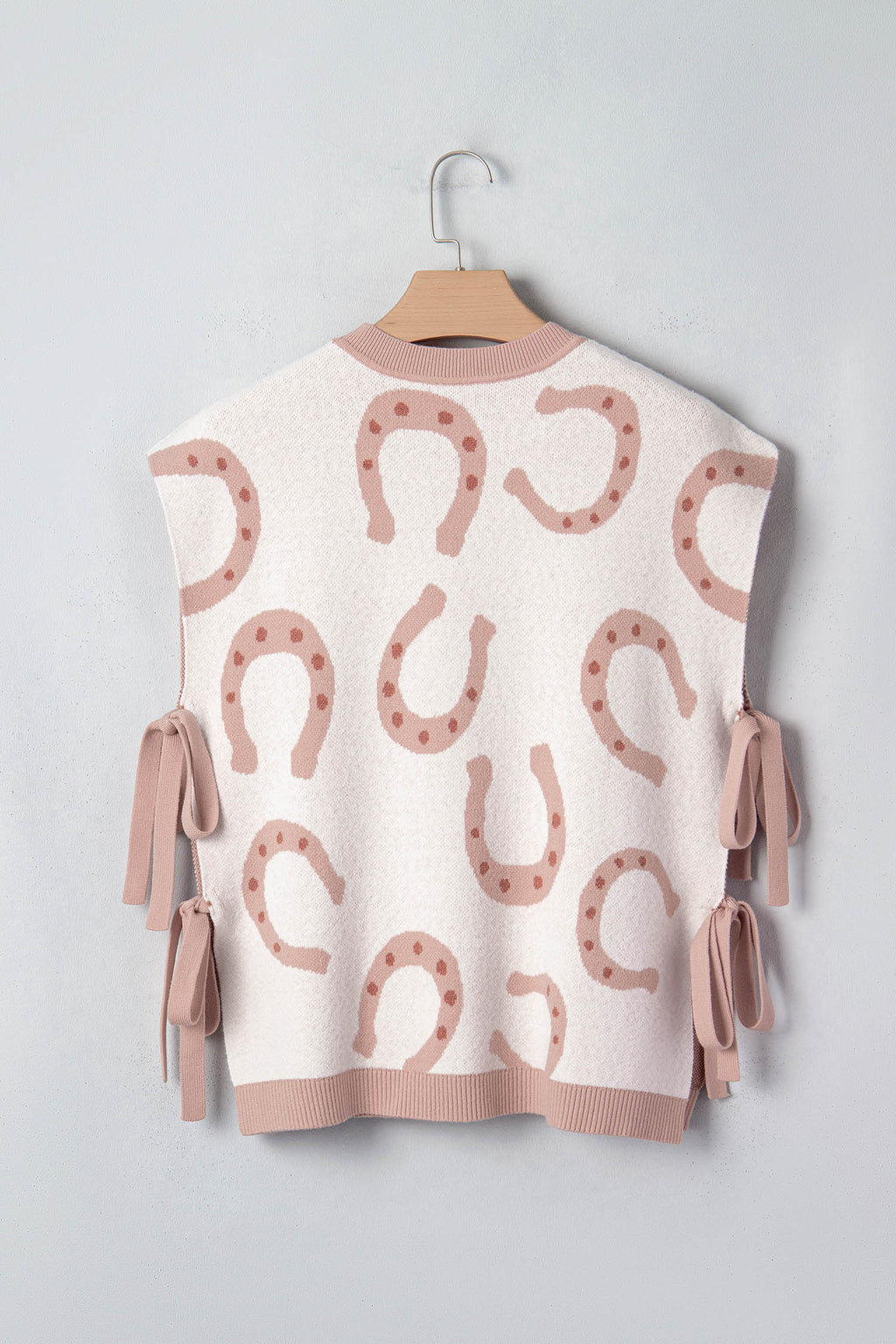 Stunning Horseshoe Cap Sleeve Knitted Shirt
