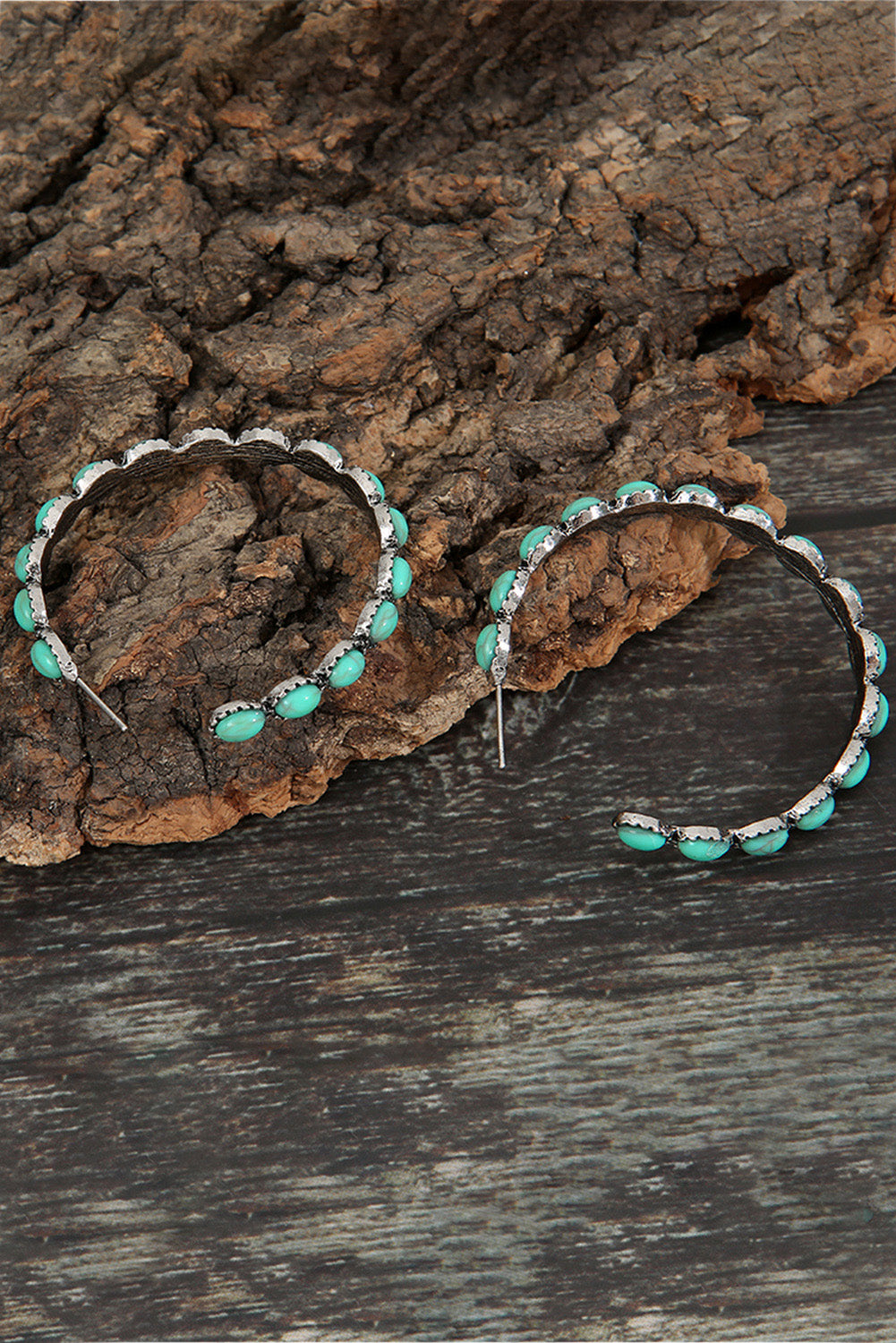 Turquoise Hoop Earrings