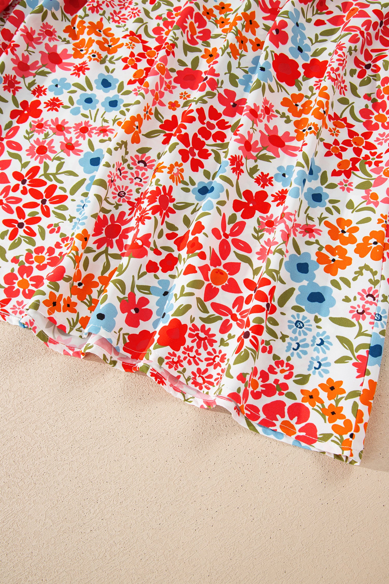 Rosey Floral Chic Mini Dress
