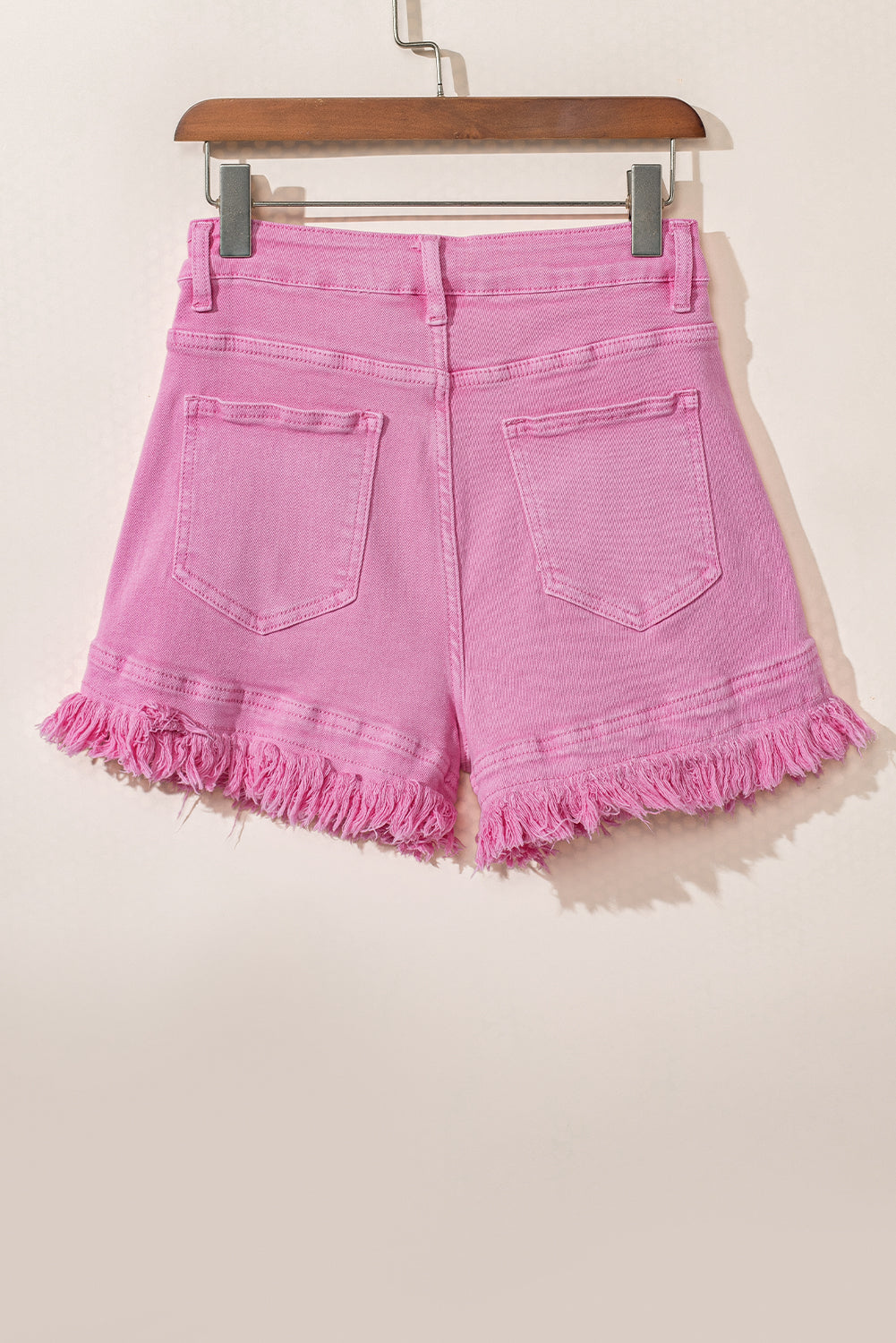 Pink Denim Shorts