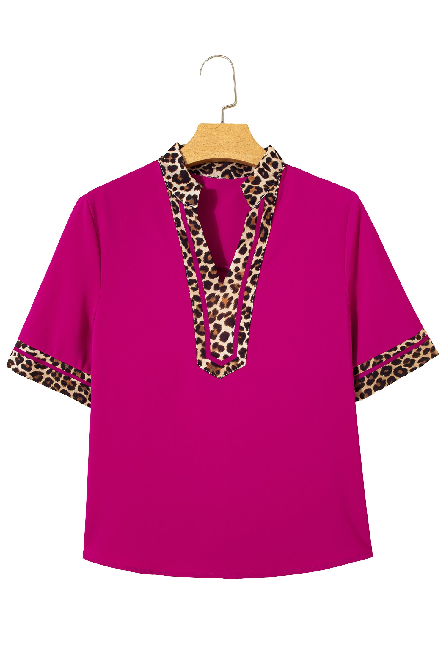 Violet Leopard Blouse