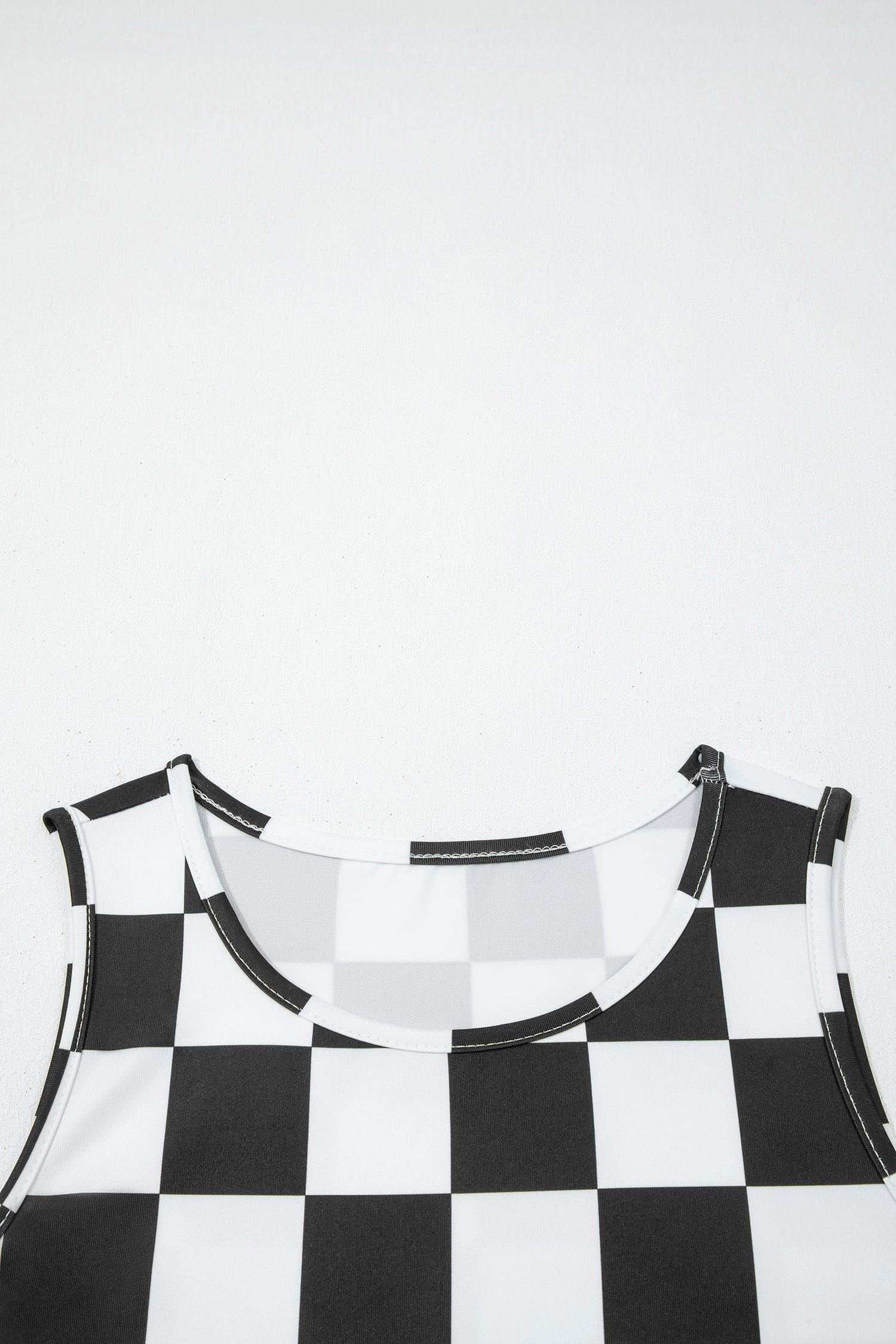 Checkerboard Slim Tank Top