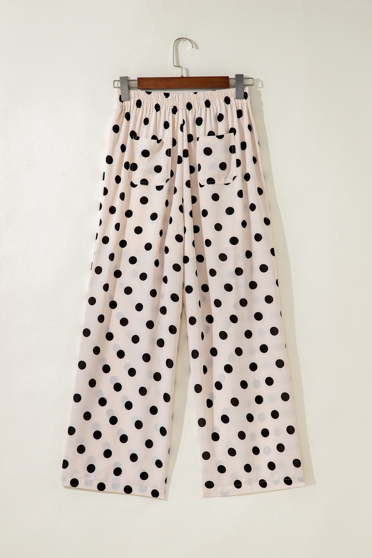 Polka Dot Straight Leg Pants