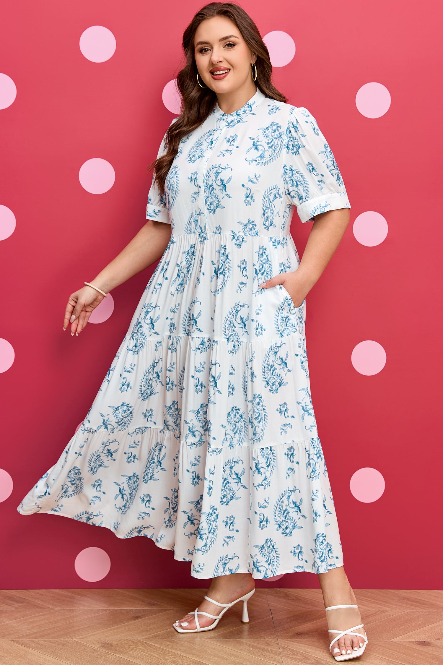 Shabby Flowing Maxi Dress