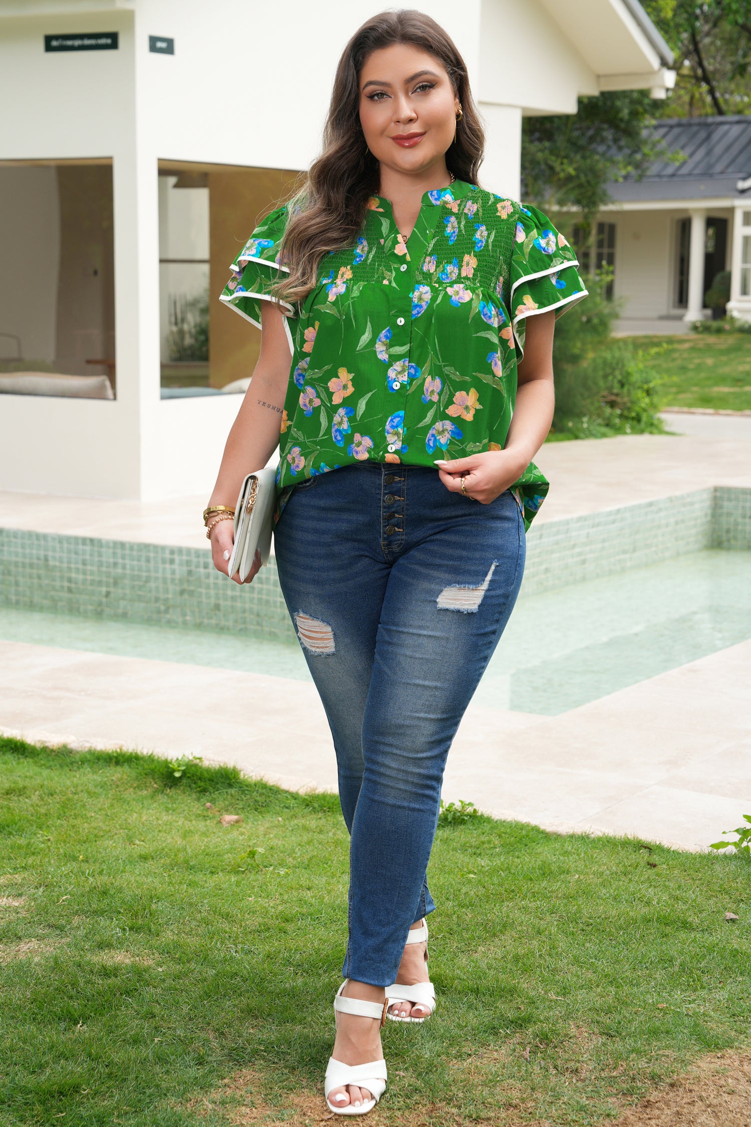 Garden Chic Floral Top