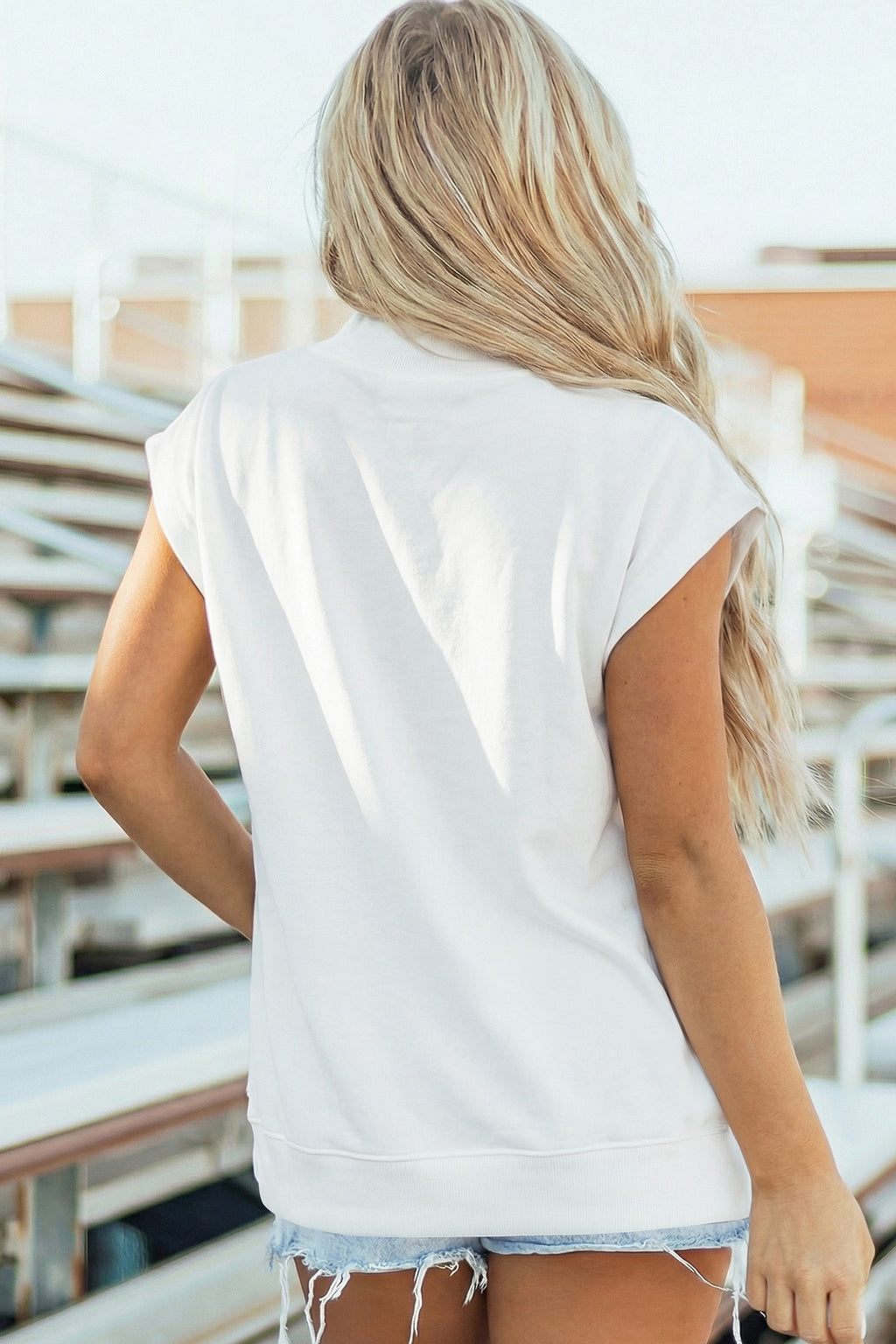 White Loose Top
