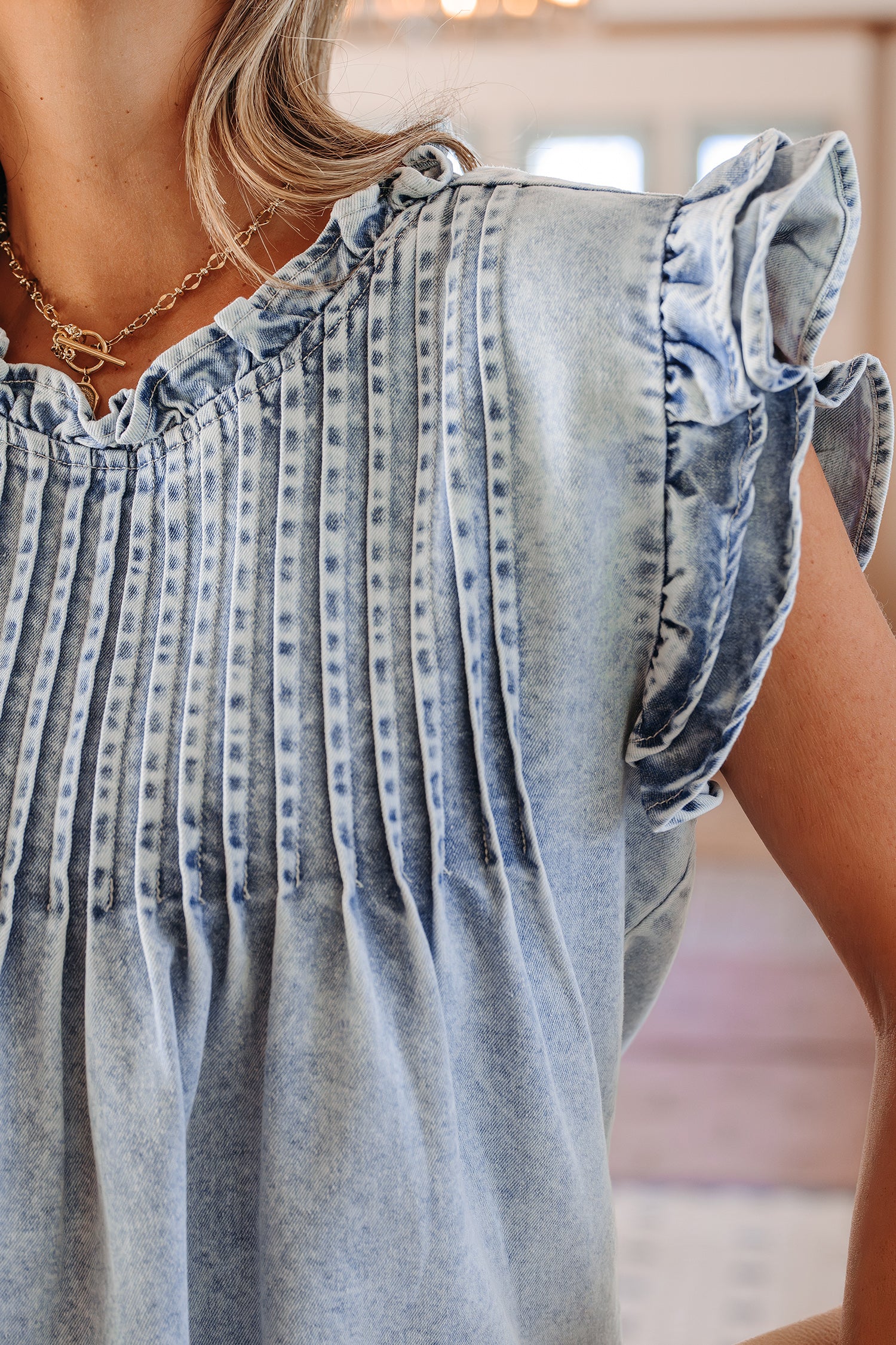 Soft Breeze Denim Top