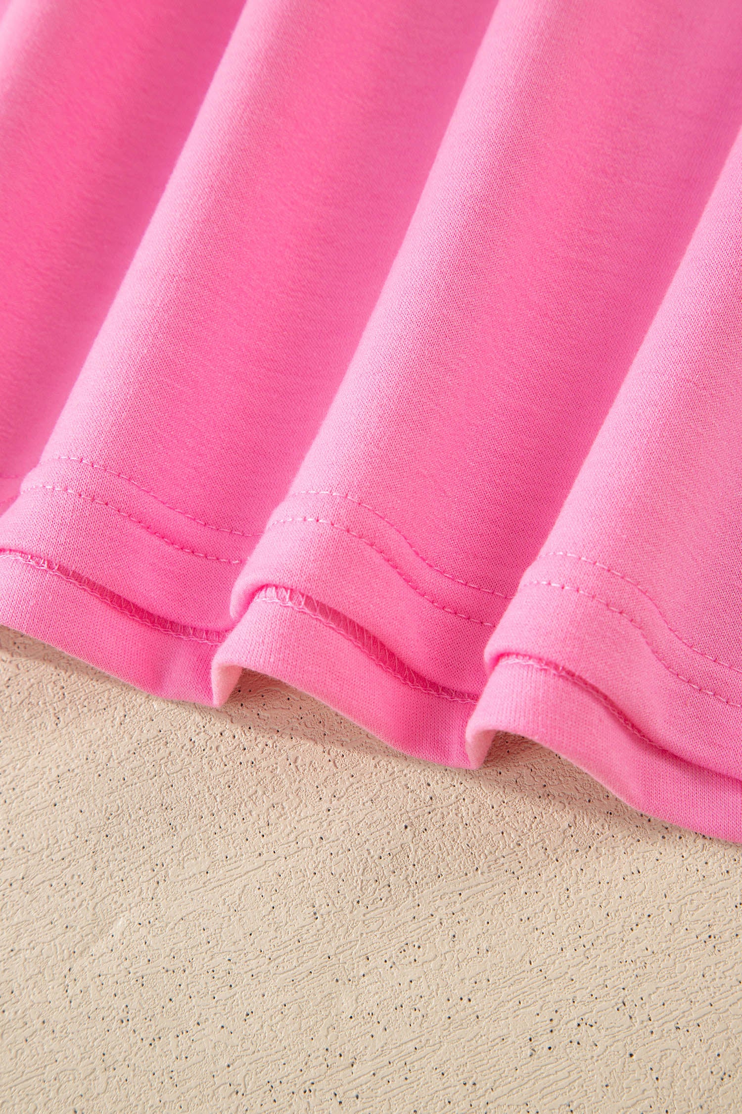Sachet Pink V Neck Short Sleeve Top Drawstring Shorts 2pcs Set