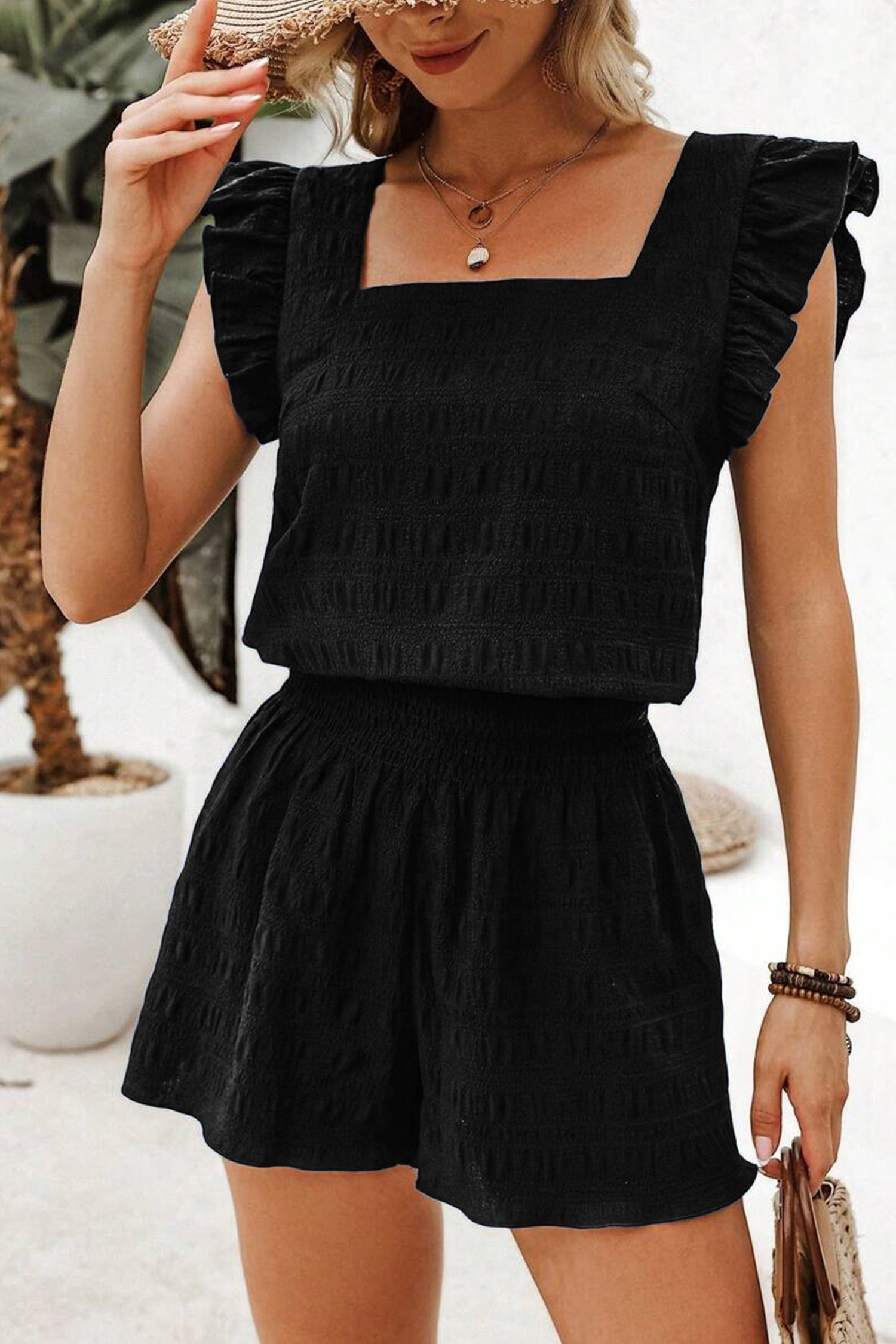 Black Shorts Set