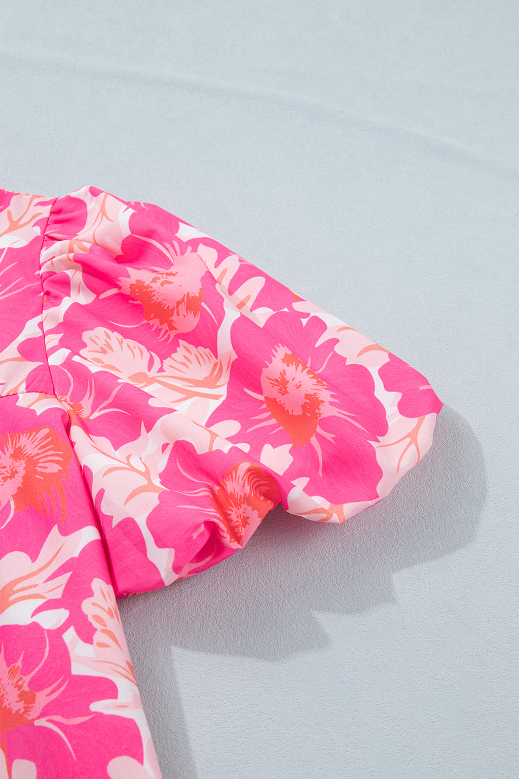 Pink Summer Floral Blouse