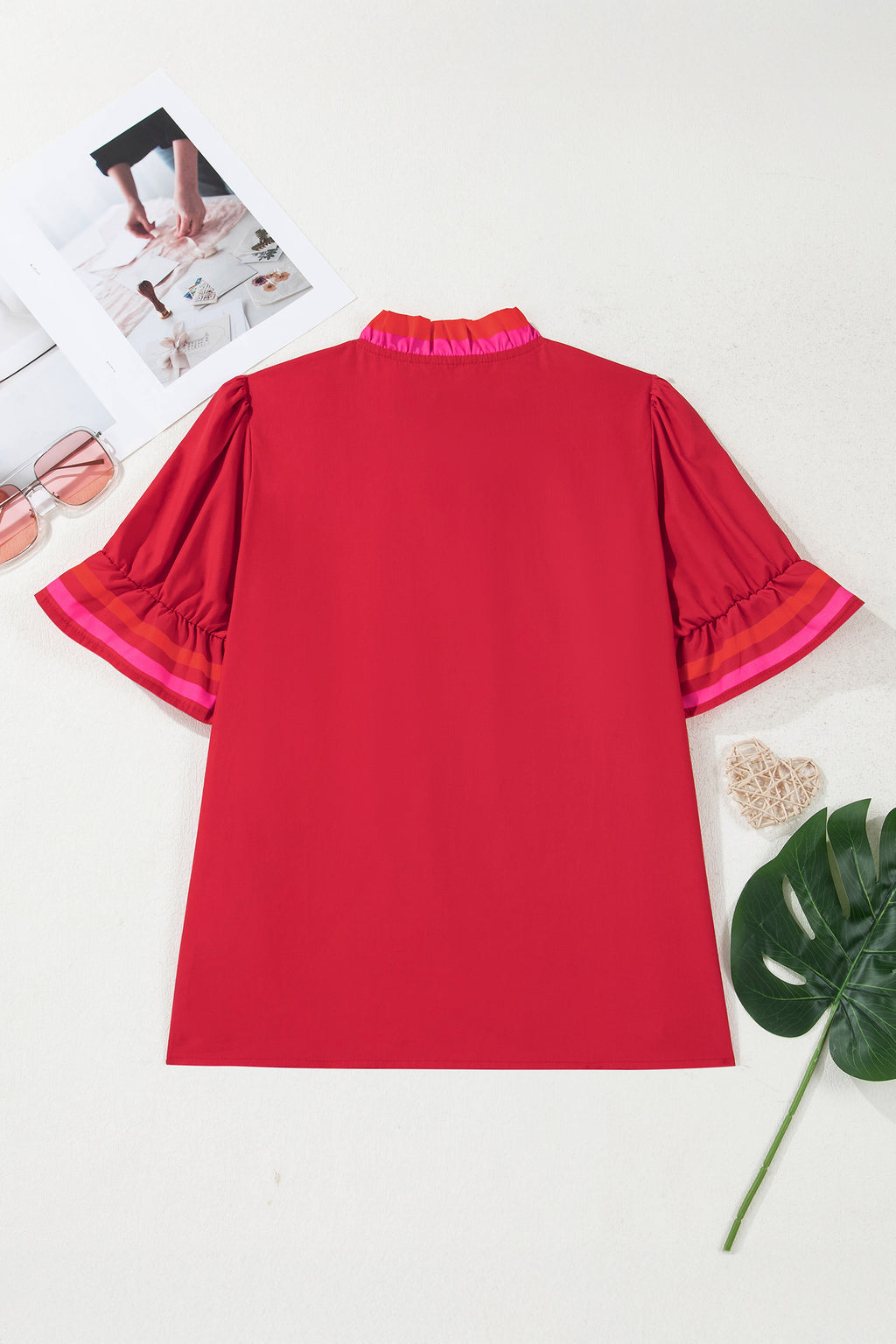 Rosé Darling Ruffle Top