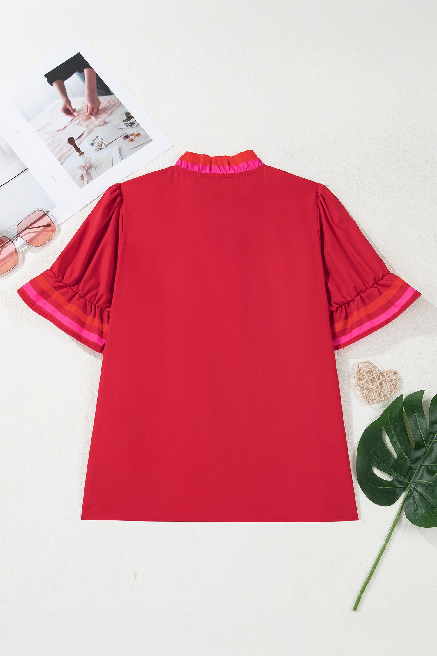 Rosé Darling Ruffle Top