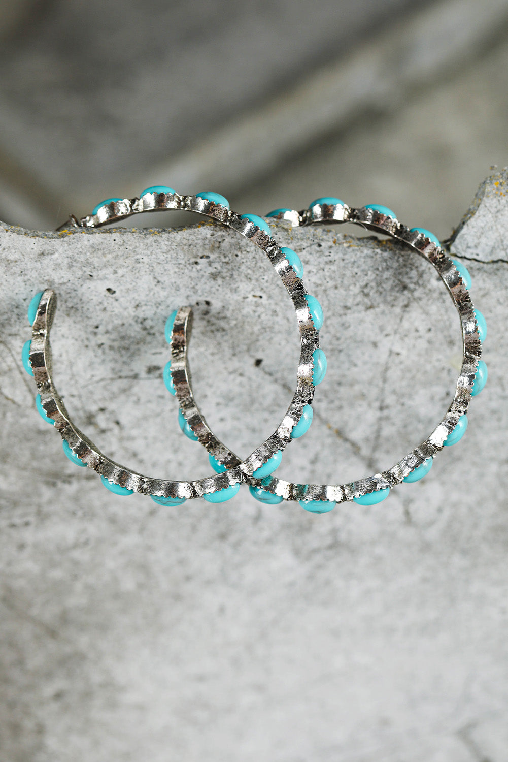 Turquoise Hoop Earrings
