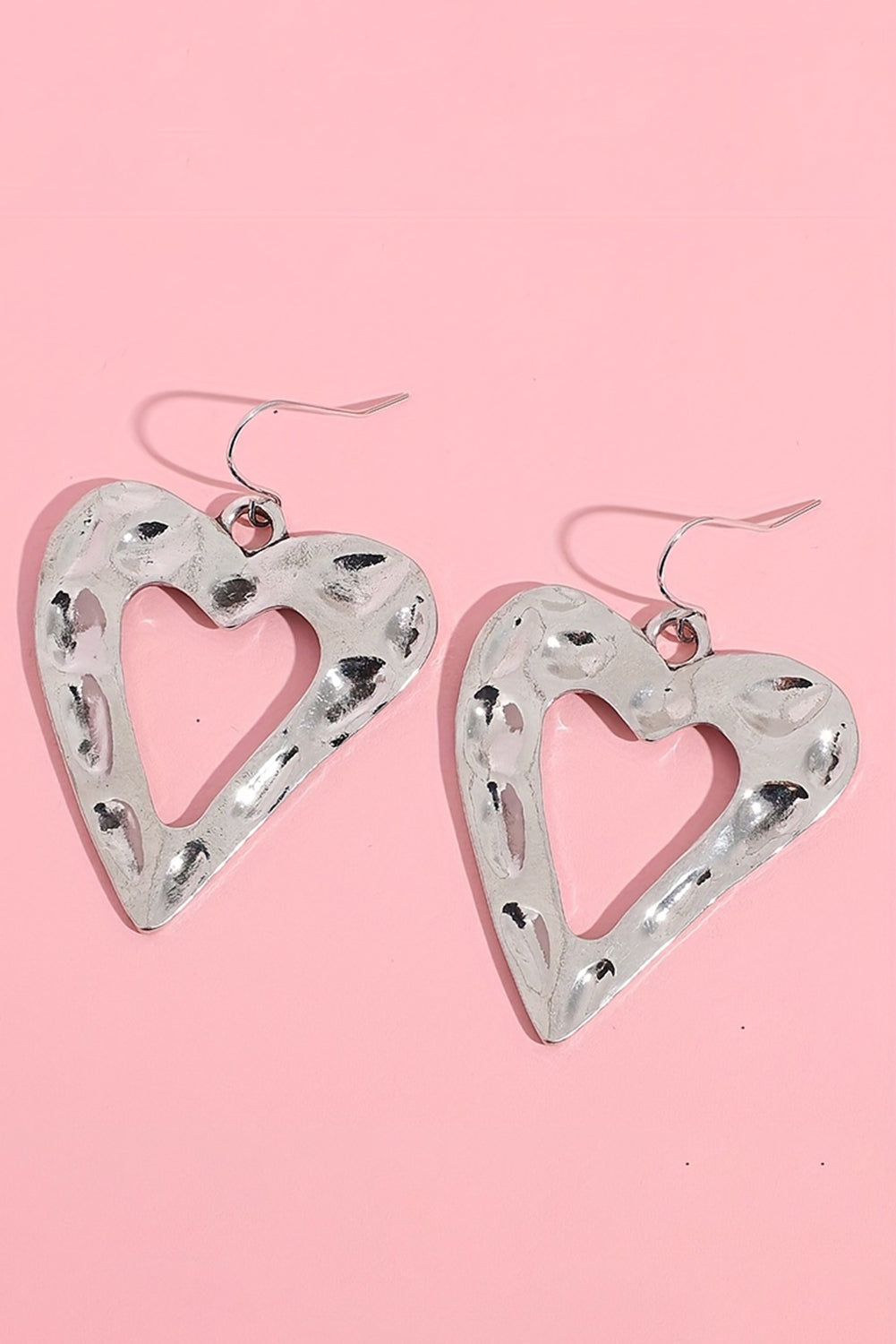 White Heart Shape Earrings