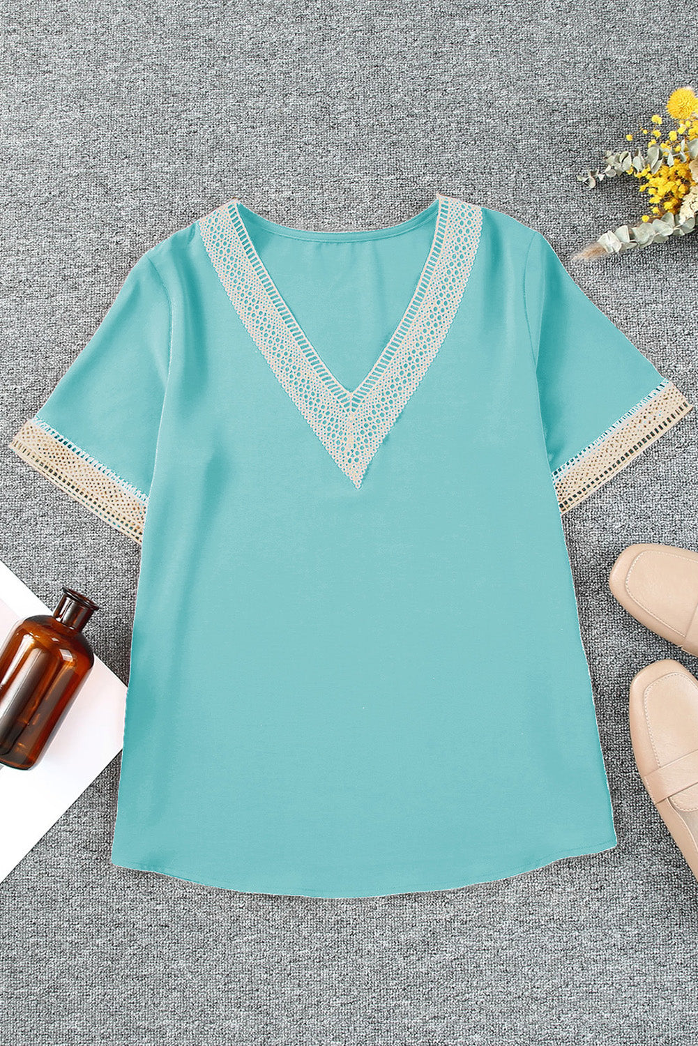 Green Lace Blouse