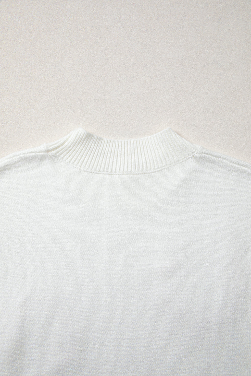 White Corded Horseshoes Sweater