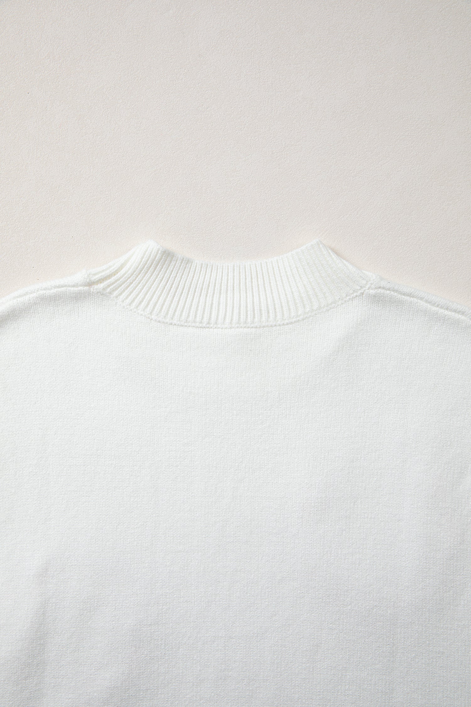 White Corded Horseshoes Sweater