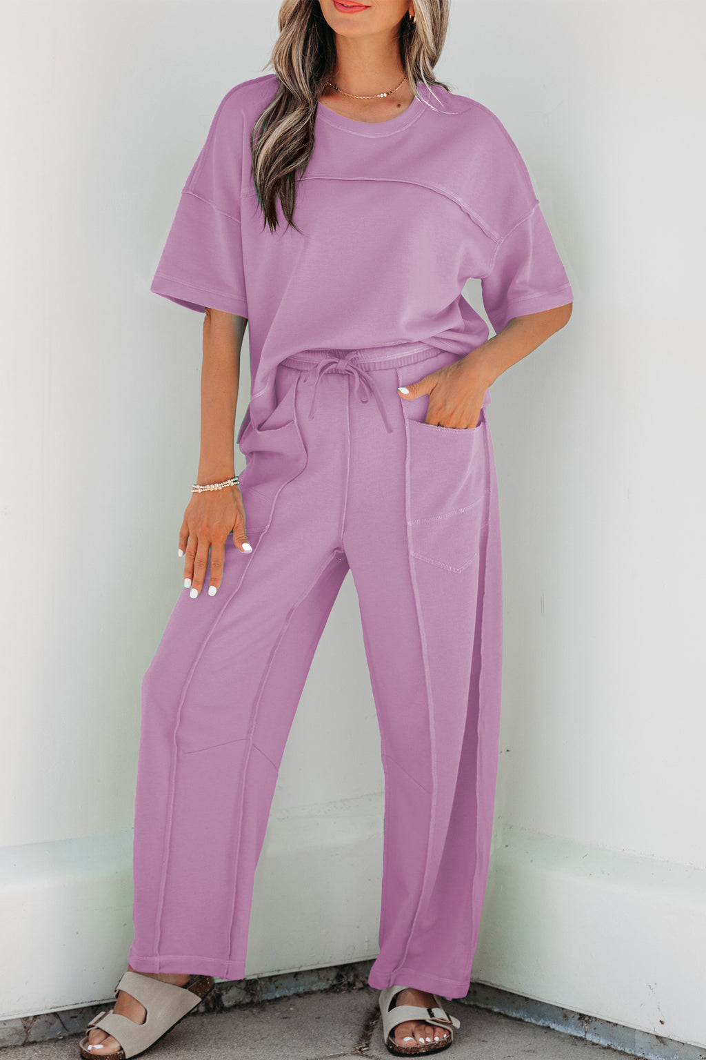 Orchid Bouquet Pants Set