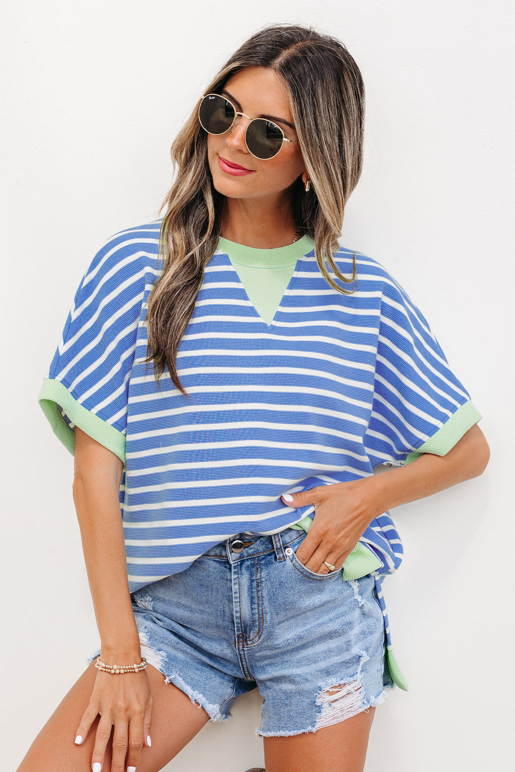 Coastal Calm Striped Top