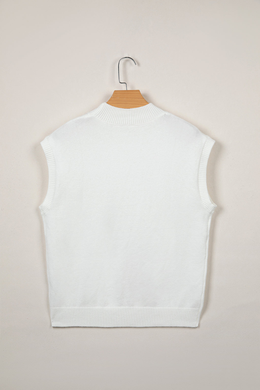 White Corded Horseshoes Sweater