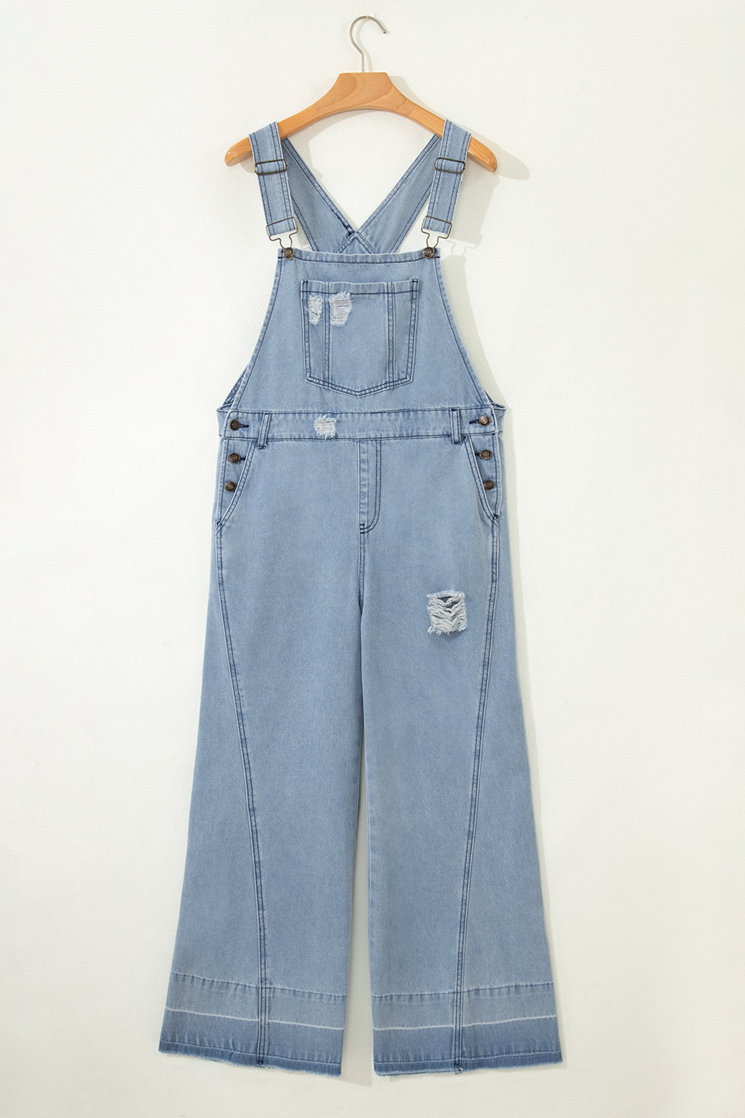 Retro Denim Overall Jumpsuit