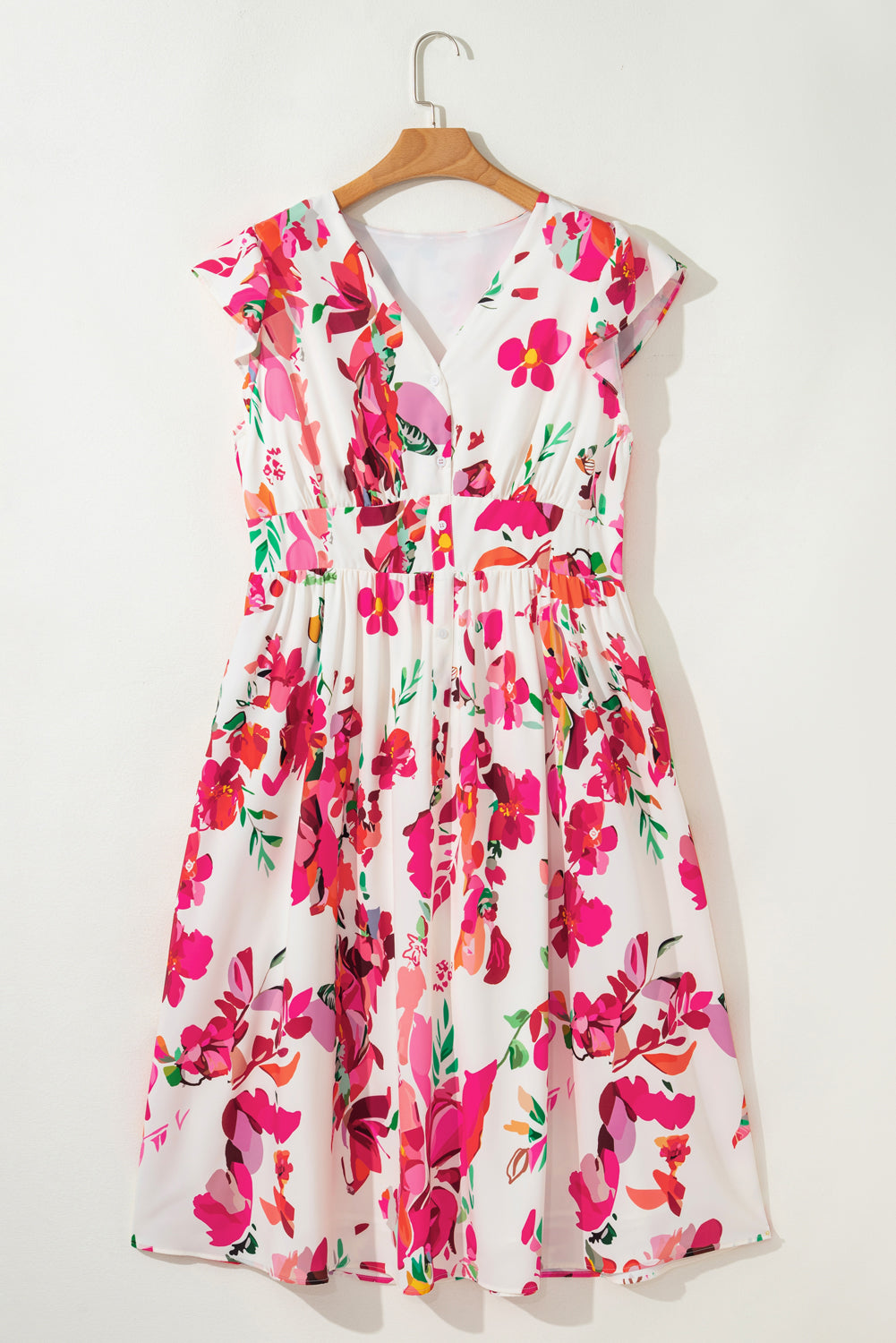Blush Bloom Midi Dress
