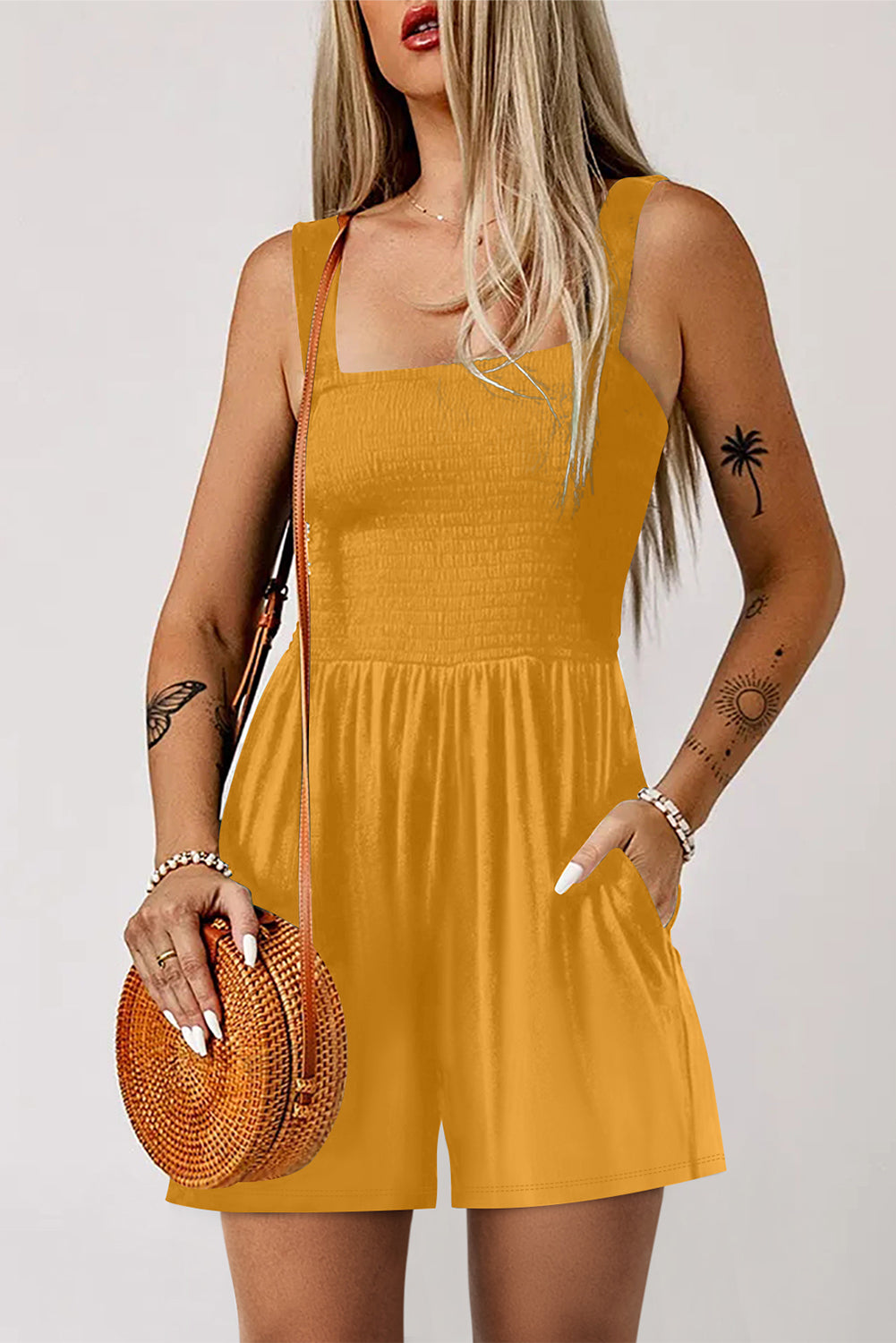 Golden Hour Smocked Romper
