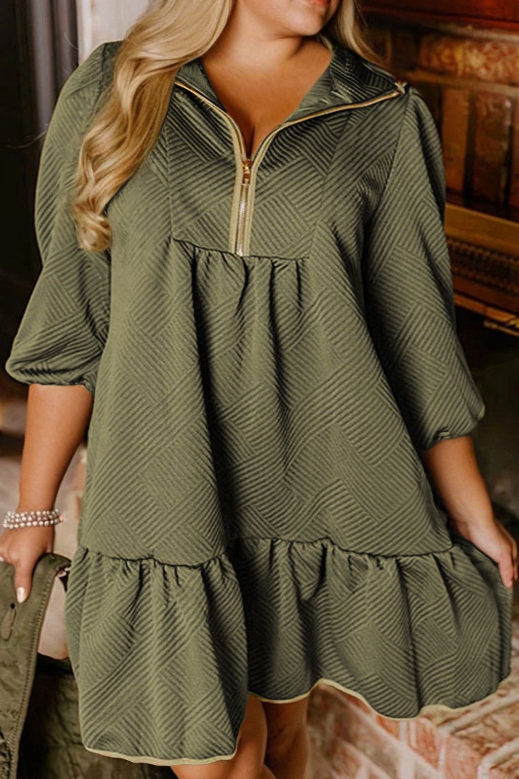 Lux Olive Mini Dress