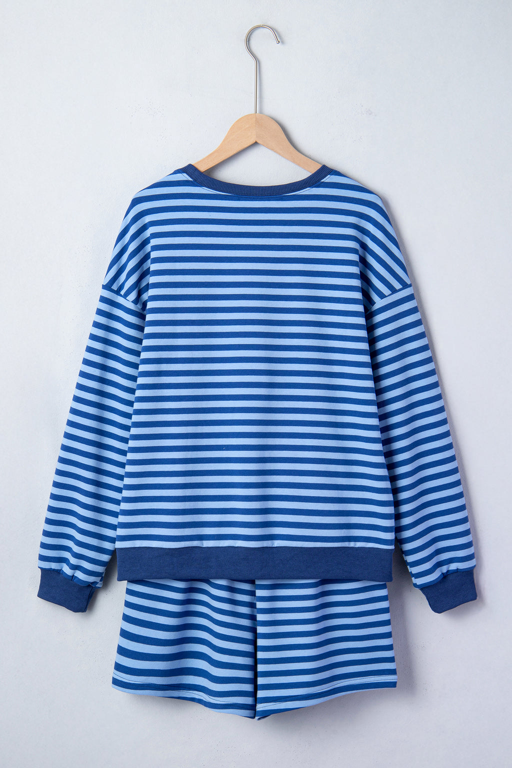 Stripe Casual Short Set