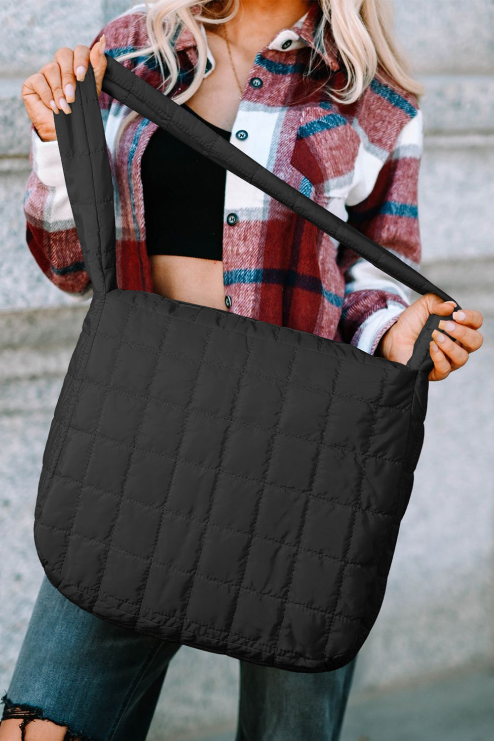 Black Quilted Bag