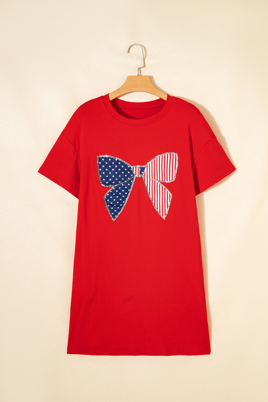 Fiery Stars and Stripes Shirt Mini Dress