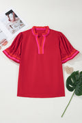 Rosé Darling Ruffle Top