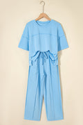 Sky Blue Pants Set