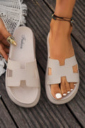 Clean Girl Platform Slides
