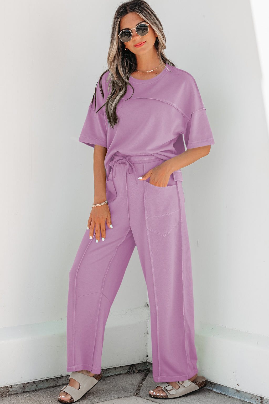 Orchid Bouquet Pants Set